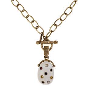 Talisman Diamond Sapphire 14k Yellow Gold Amulet (1 of 4)