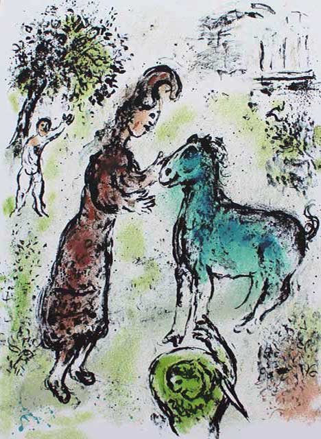 CHAGALL ** ATHENA  AND THE HORSE ** (1 of 1)