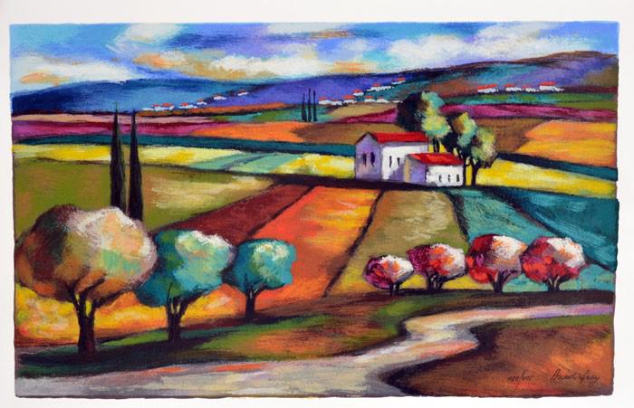 BRODINSKY ** VALLEY OF TREASURES ** SERIGRAPH (1 of 3)