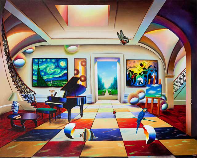 FERJO ** ELEGANT MUSIC ** SIGNED CANVAS: Artist: Ferjo (b. 1946) Title: Elegant Music Medium: Fine Art Giclee on Canvas Signature: Hand-signed by the Artist Limited Edition: 350 Image Size: Approximately 24 inches x 30 inches Framed: Unframe