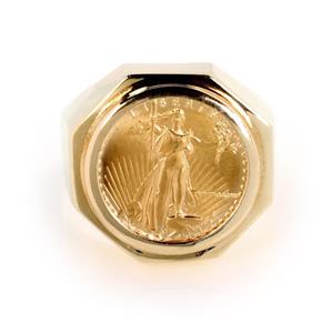 Estate 22k Gold 5 Dollar Liberty Coin 14k Yellow Gold (1 of 4)