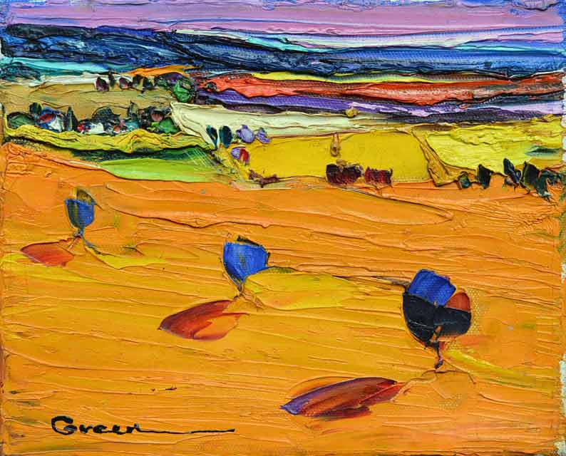 GREEN ** FIELDS ** SIGNED ORIGINAL (1 of 2)