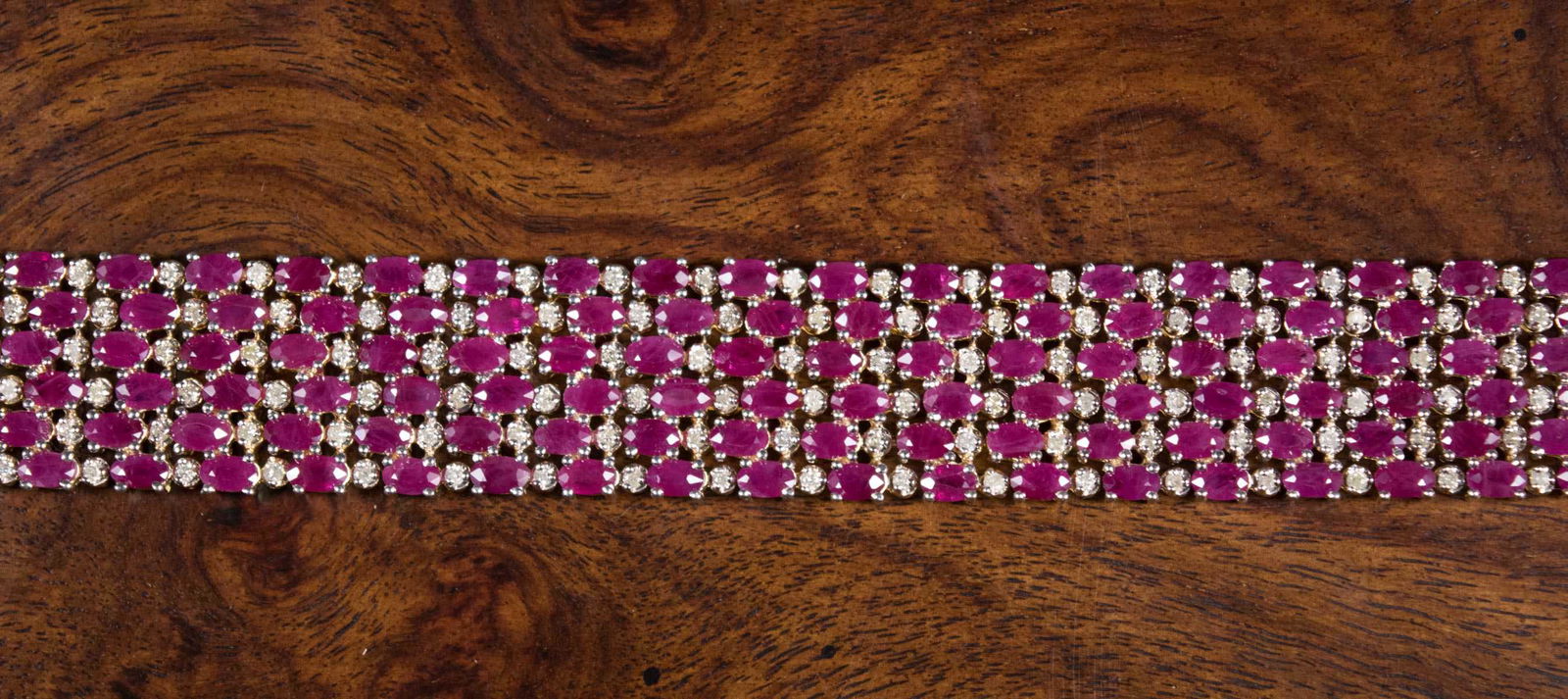 RUBY, DIAMOND & FOURTEEN KARAT GOLD BRACELET (1 of 1)