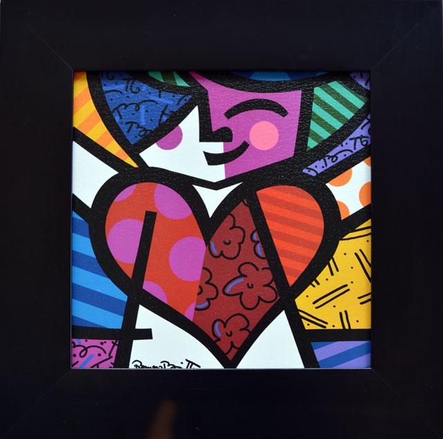BRITTO ** BOY WITH HEART** FRAMED (1 of 2)