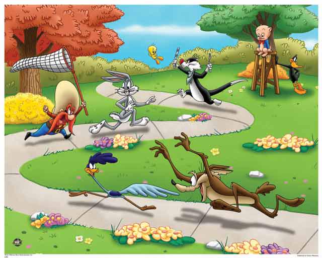 WARNER BROTHERS **PICNIC**: Artist: Warner Brothers Title: Picnic Medium: Fine Art Giclee on Paper Limited Edition: 500 Paper Size: Approximately 16 inches x 20 inches Framed: Unframed Note: This work comes with a Warner Brother