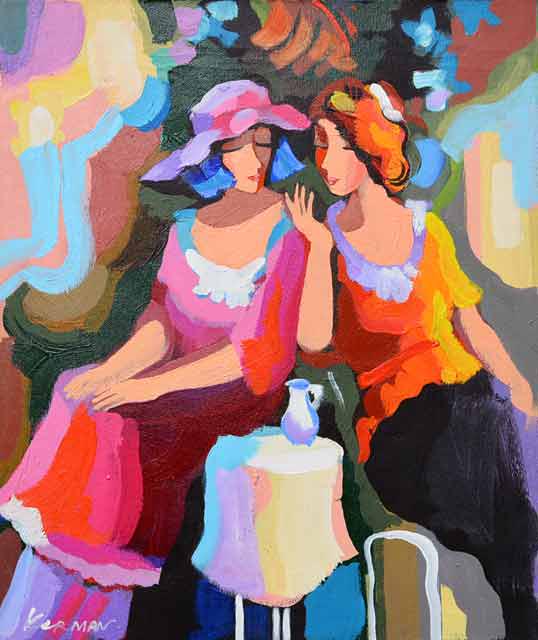 Artist: Michael Kerman Title: Gossip Medium: Original (1 of 2)