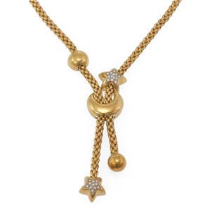 Fope Diamond 18k Yellow Gold Moon Star Dangle Pendant (1 of 3)