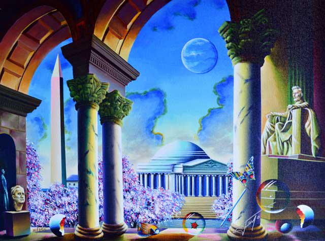 FERJO ** CHERRY BLOSSOMS IN BLOOM ** SIGNED CANVAS: Artist: Ferjo (b. 1946) Title: Cherry Blossoms in Bloom Medium: Fine Art Giclee on Canvas Signature: Hand-signed by the Artist Limited Edition: 350 Image Size: Approximately 14 ½ inches x 20 in