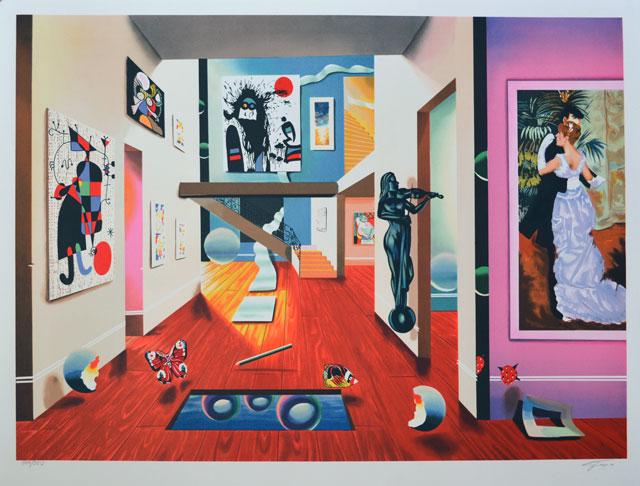 FERJO ** HOMAGE TO THE MASTERS ** SIGNED: Artist: Ferjo (b. 1946) Title: Homage to the Masters Medium: Fine Art Lithograph on Paper Signature: Hand-signed by the Artist Limited Edition: 350 Image Size: Approximately 21 ½ inches x 29 &f