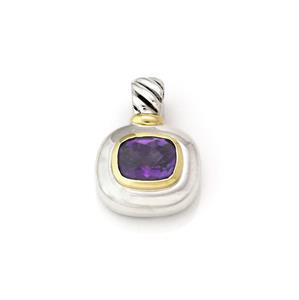 David Yurman Amethyst 14k Yellow Gold 925 Silver (1 of 4)
