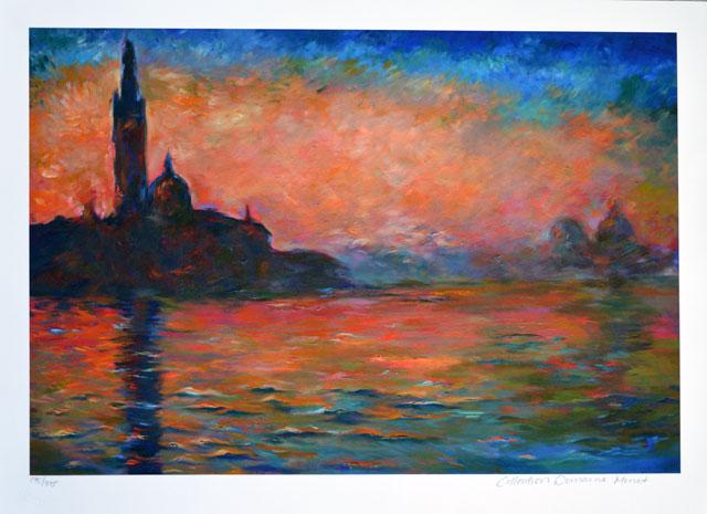MONET ** VENICE AT DUSK ** GICLEE (1 of 2)
