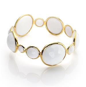 Ippolita Rock Candy 18k Yellow Gold White Agate Gems (1 of 3)