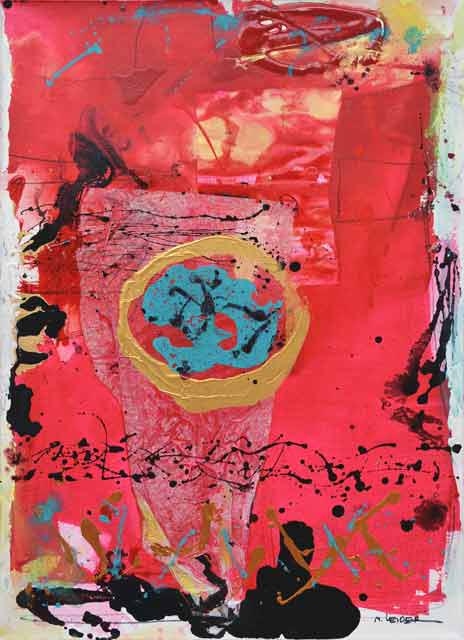 LEIDER ** ABSTRACTION #19** ORIGINAL  ACRYLIC (1 of 2)