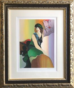 TARKAY ** SOPHISTICATED ** SIGNED SERIGRAPH: Artist: Itzchak Tarkay (b. 1935) Title: Sophisticated Medium: Serigraph on Wove Paper Signature: Hand-signed by the Artist Limited Edition: One of a collection of 450 Image Size: 