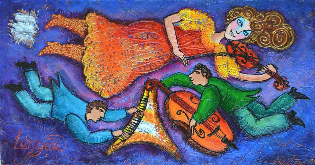 LANGER ** ABOVE THE CLOUDS ** ORIGINAL (1 of 2)