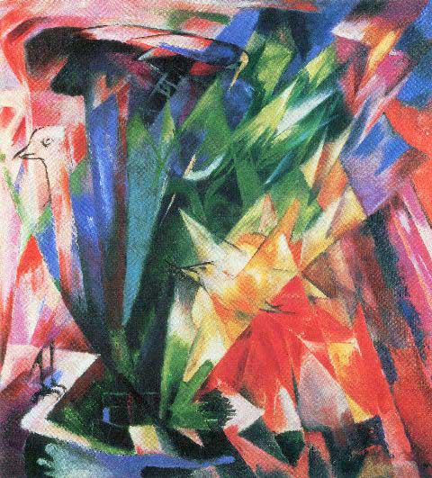 FRANZ MARC **FOWL ** CANVAS (1 of 1)