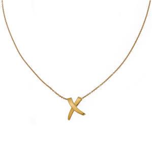 Tiffany & Co. Kiss X 18k Yellow Gold Pendant & Chain Necklace (1 of 4)