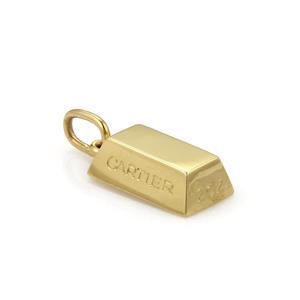 Cartier 1/2 oz. 18k Yellow Gold Ingot Bar Charm Pendant (1 of 4)