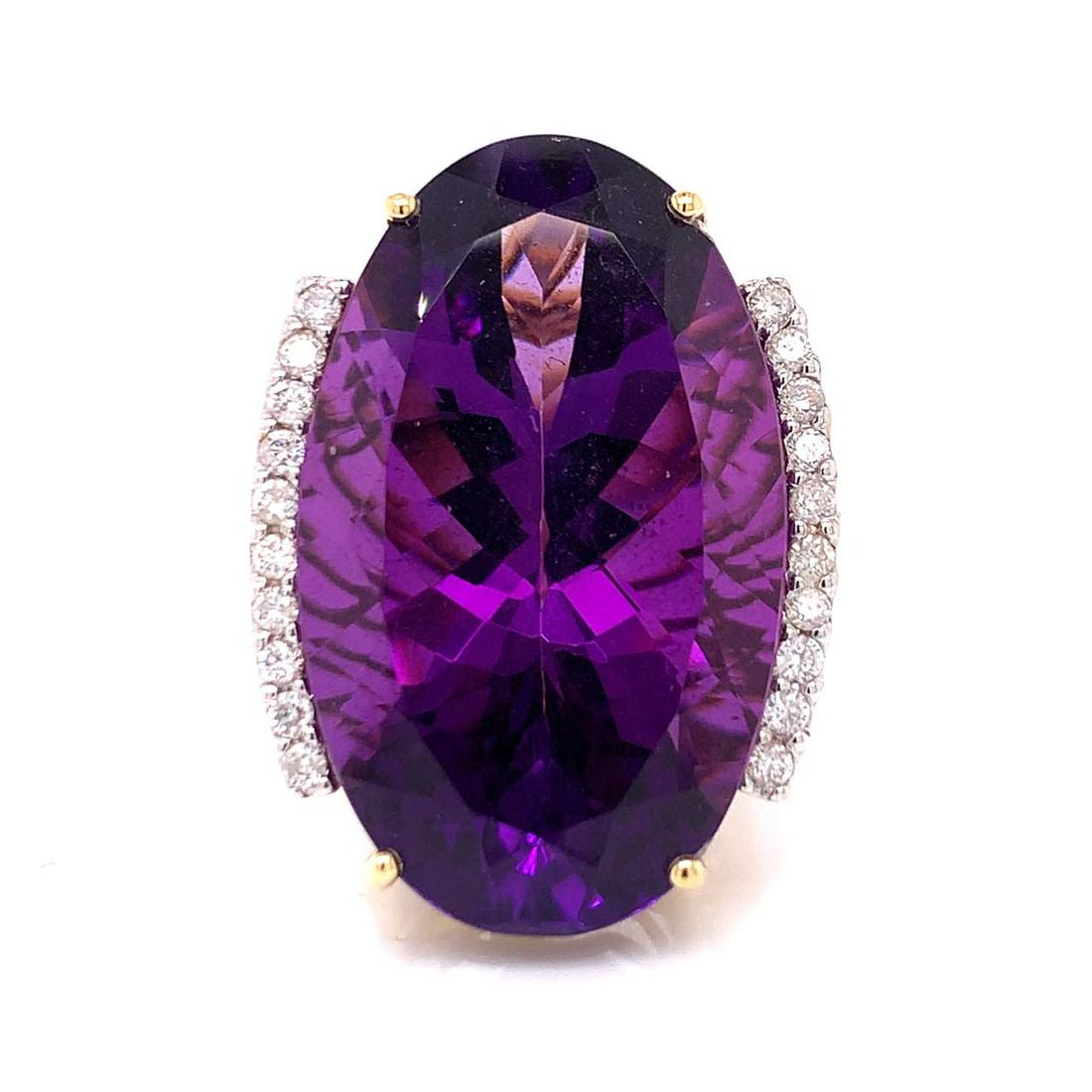 Amethyst and Diamond Ring (1 of 3)