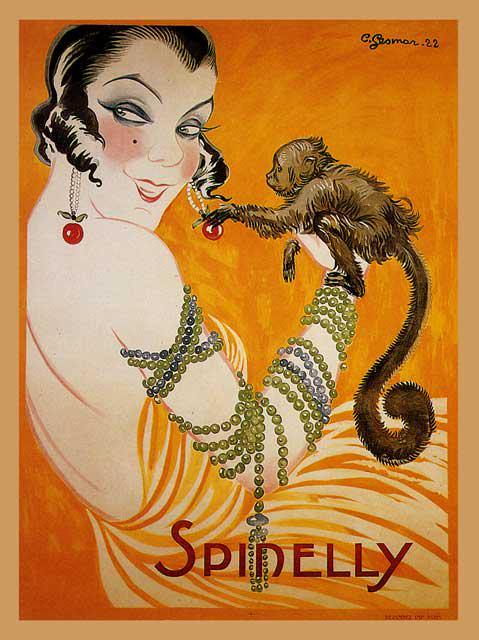 GESMAR **SPINELLY**: Artist: Charles Gesmar Title: Spinelly Medium: Fine Art Giclee on Canvas Image Size: Approximately 32 inches x 24 inches Framed: Unframed on Unstretched Canvas Biography: Charles Gesmar, simply known