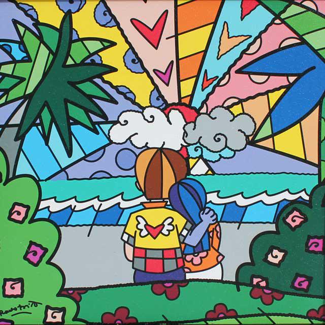 BRITTO **COUPLE SUNSET** FRAMED (1 of 2)