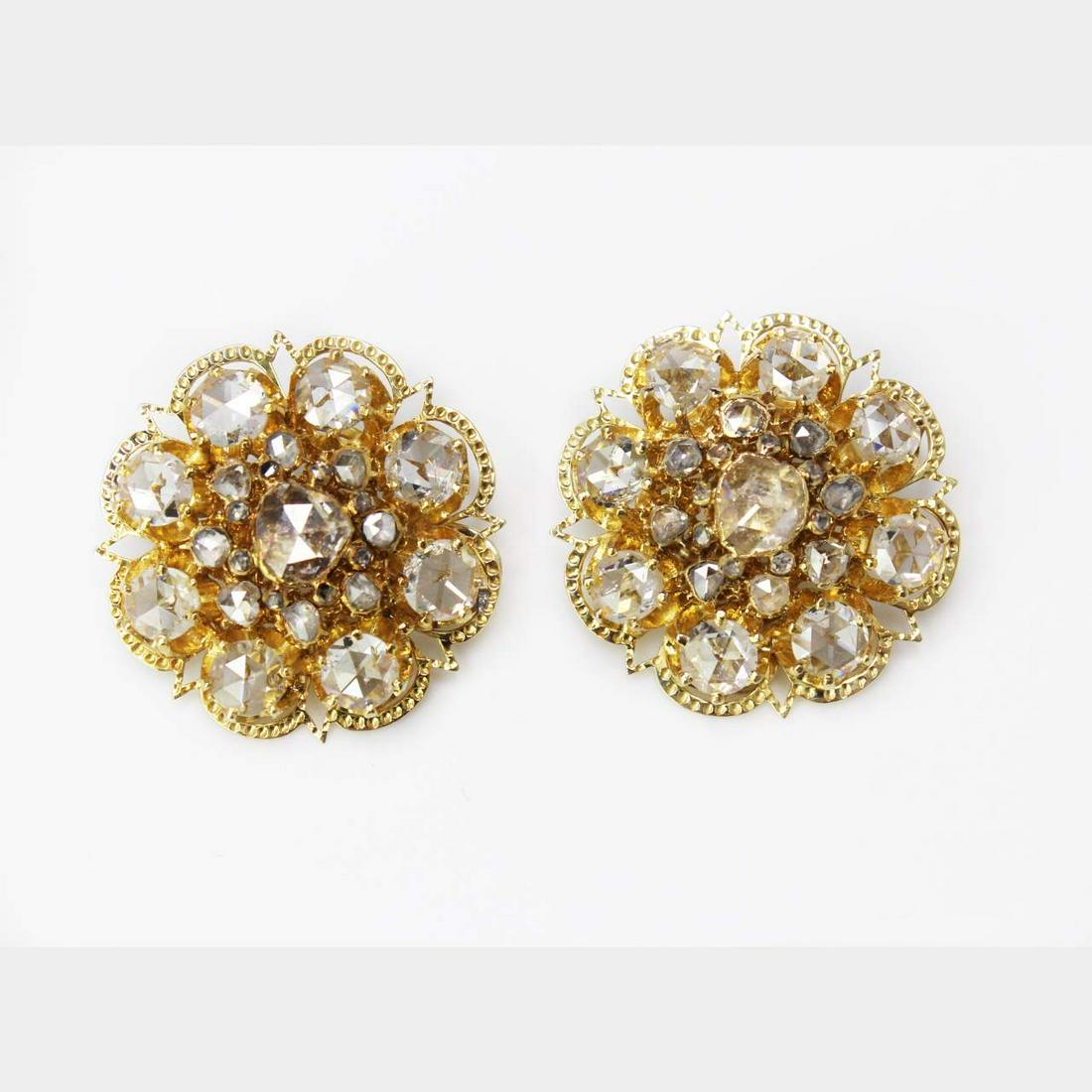 11.00 Ct Victorian Diamond Earrings (1 of 3)