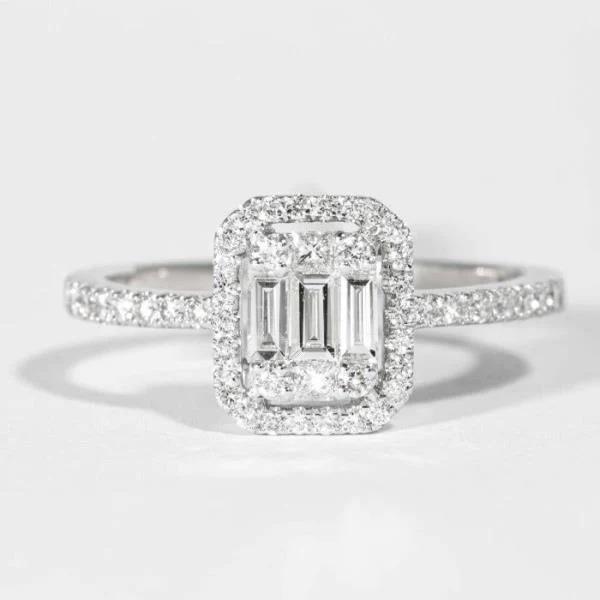 0.206Ct Diamond 14K White Gold Ring (1 of 1)