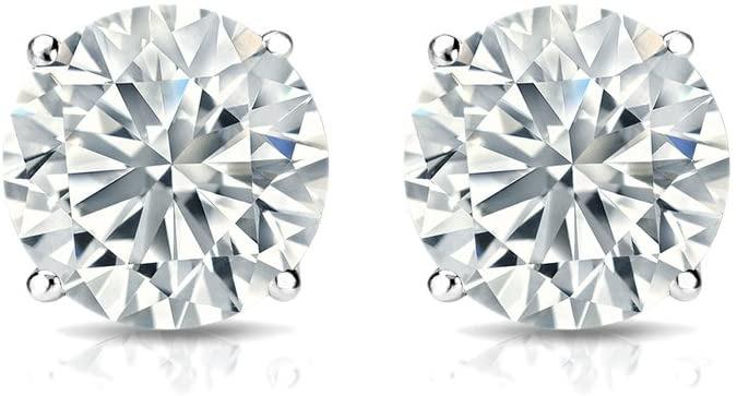 Diamond Stud Earrings in 14k White Gold or Yellow Gold (1 of 1)