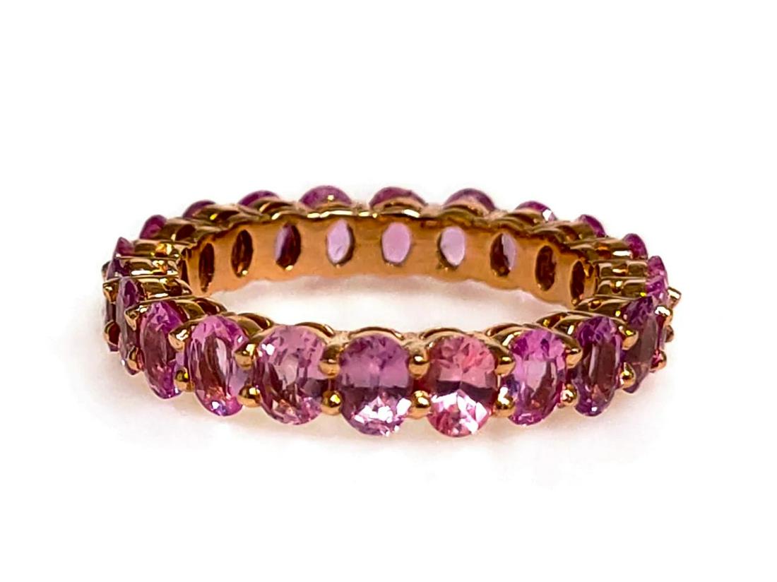 4.00 Ct pink sapphire Ring 14K Rose Gold (1 of 1)