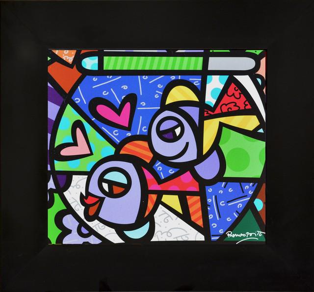 BRITTO ** TWO FISH **FRAMED (1 of 2)