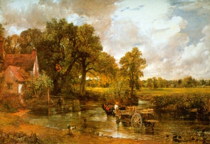CONSTABLE ** HAY WAIN** GICLEE: Artist: John Constable Title: Hay Wain Medium: Fine Art Reproduction Giclee on Canvas Image Size: Approximately 13 ½ inches x 20 inches Framed: Unframed on Unstretched Canvas Biography: John Cons