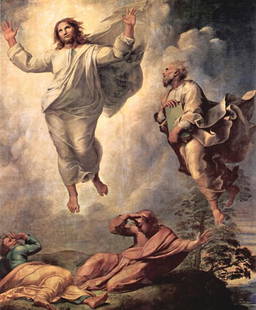 RAPHAEL ** TRANSFIGURATION OF CHRIST ** GICLEE: Artist: Raphael Title: Transfiguration of Christ Medium: Fine Art Giclee on Canvas Image Size: Approximately 32 inches x 26 ½ inches Framed: Unframed on Unstretched Canvas Biography: Raffaello