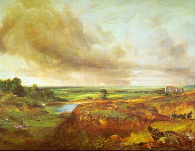 CONSTABLE ** HAMPSTEAD HEATH ** GICLEE: Artist: John Constable Title: Hampstead Heath Medium: Fine Art Reproduction Giclee on Canvas Image Size: Approximately 15 ½ inches x 20 inches Framed: Unframed on Unstretched Canvas Biography: