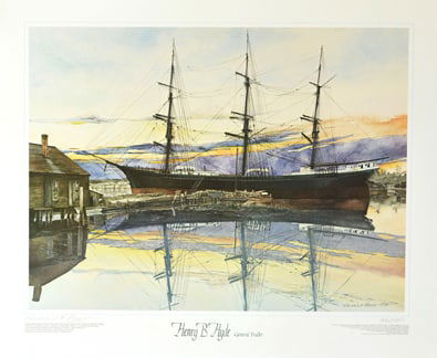 BLASER ** HENRY B. HYDE GENERAL TRADER ** SIGNED LITHOGRAPH: Artist: Michael Blaser Title: Henry B. Hyde General Trader Medium: Lithograph on Fine Art Paper Signature: Hand-signed by the Artists Limited Edition: 1000 Image Size: Approximately 16 inches x 21 1/4