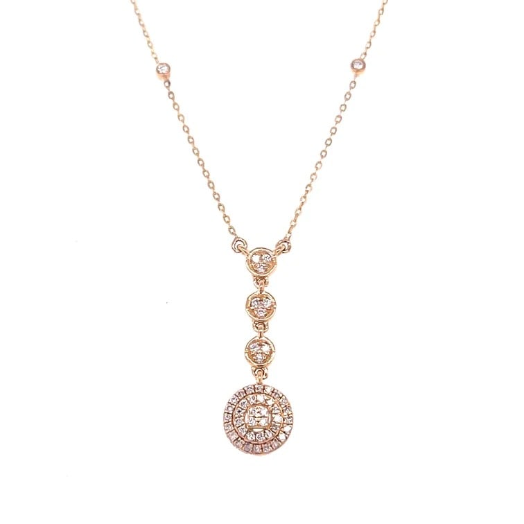 14KT YELLOW GOLD DIAMOND NECKLACE (1 of 1)