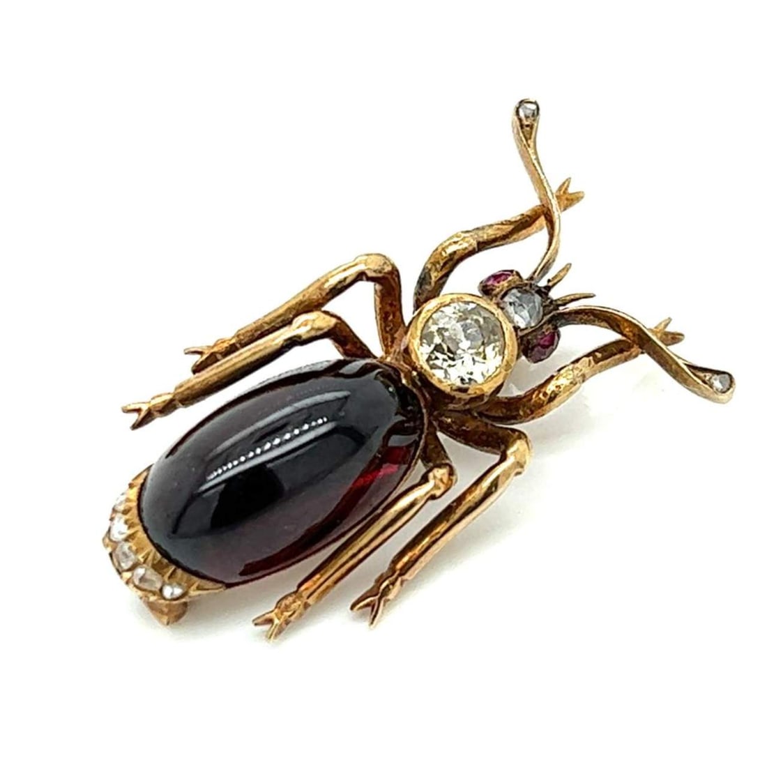 Victorian 18K Yellow Gold Insect Brooch (1 of 3)