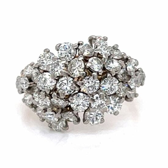 18K & Platinum 3.10 Ct. Diamond Ring (1 of 3)