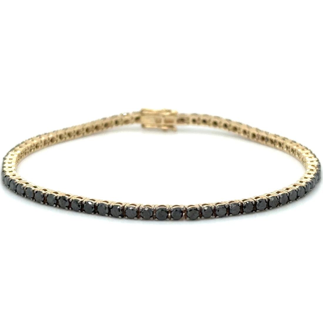 YELLOW GOLD BLACK DIAMOND BRACELET (1 of 4)