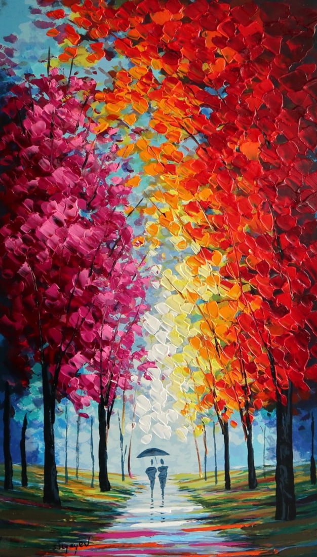 Slava Ilyayev Untitled IS5 Hand Signed Serigraph on Panel on Board Limited Edition (EA) Landscape (1 of 1)