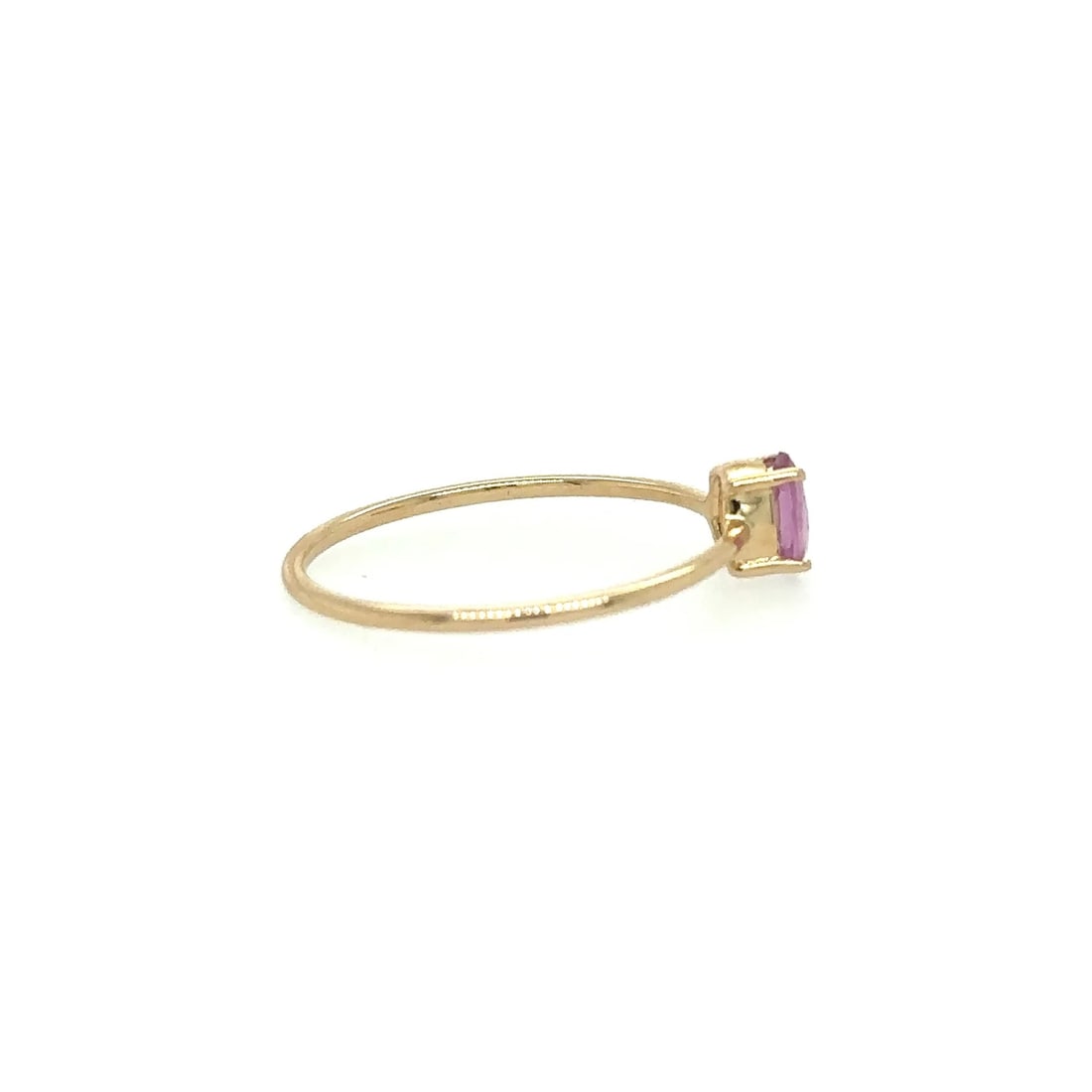 YELLOW GOLD PINK SAPPHIRE RING (1 of 2)