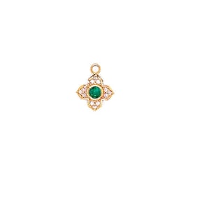 14KT GOLD CLOVER PENDENT