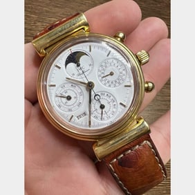 IWC 18K Yellow Gold Da Vinci Perpetual Calendar Watch