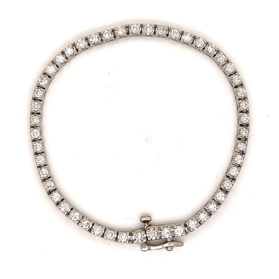 14k White Gold 3.00 Ct. Diamond Tennis Bracelet (1 of 3)