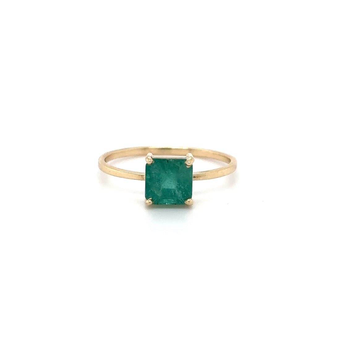 14KT YELLOW GOLD EMERALD RING (1 of 3)
