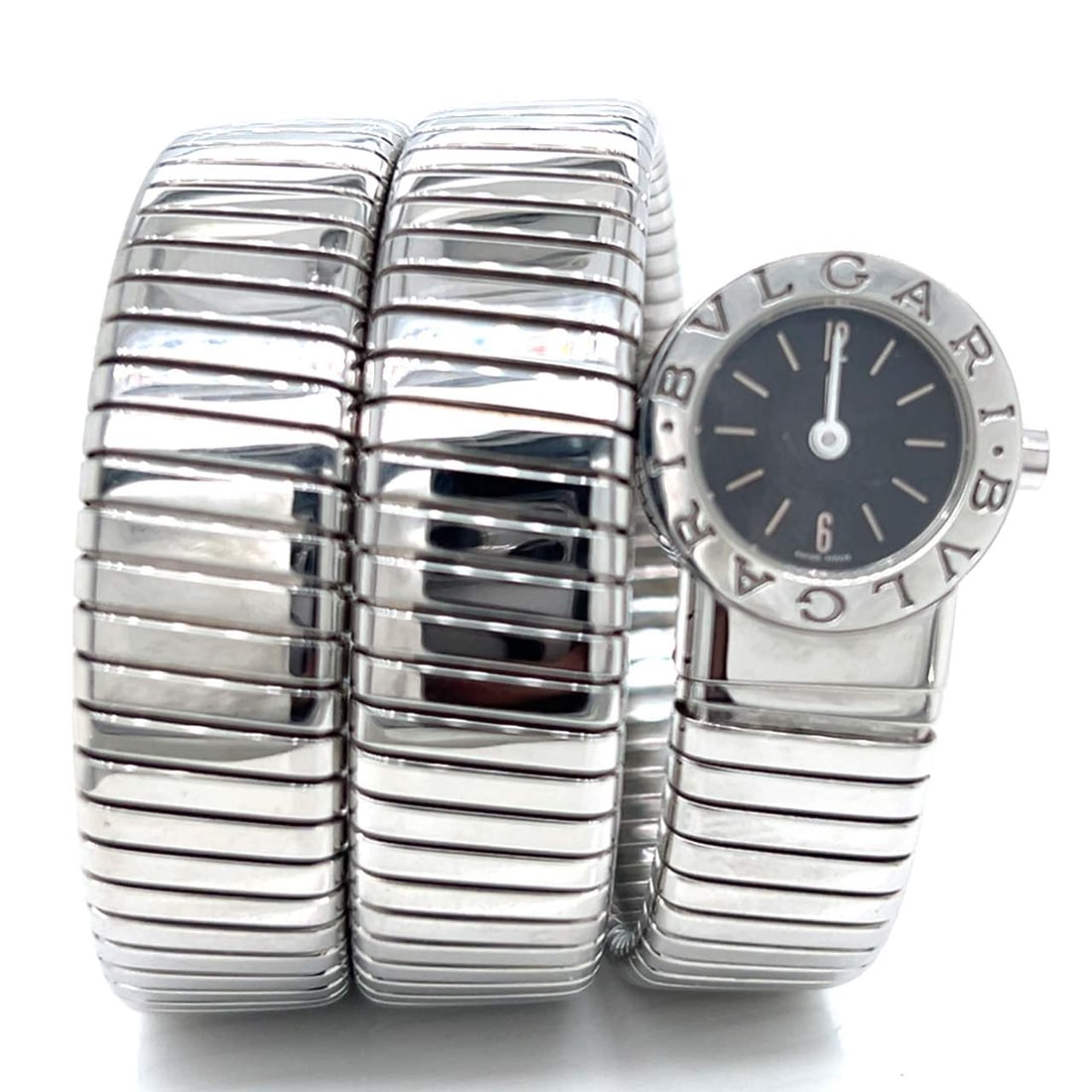 BVLGARI Stainless Steel Tubogas Wartch: BVLGARI Stainless Steel Tubogas WartchWeighing 93.6 gramsMODEL BB 19 1TSQuartz movementNo box/papaers