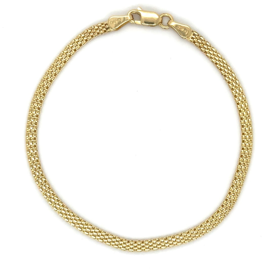 14KT YELLOW GOLD BRACELET 7" (1 of 3)
