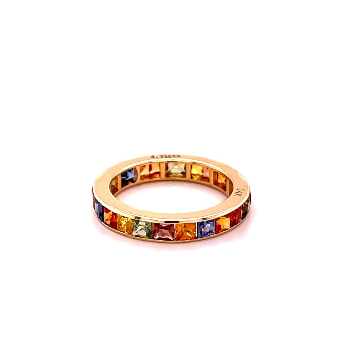 14KT GOLD MULTI SAPPHIRE RING (1 of 2)