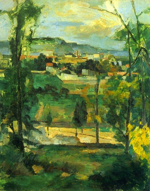 CEZANNE **VILLAGE BEHIND THE TREES, ILE DE FRANCE** GICLEE (1 of 1)