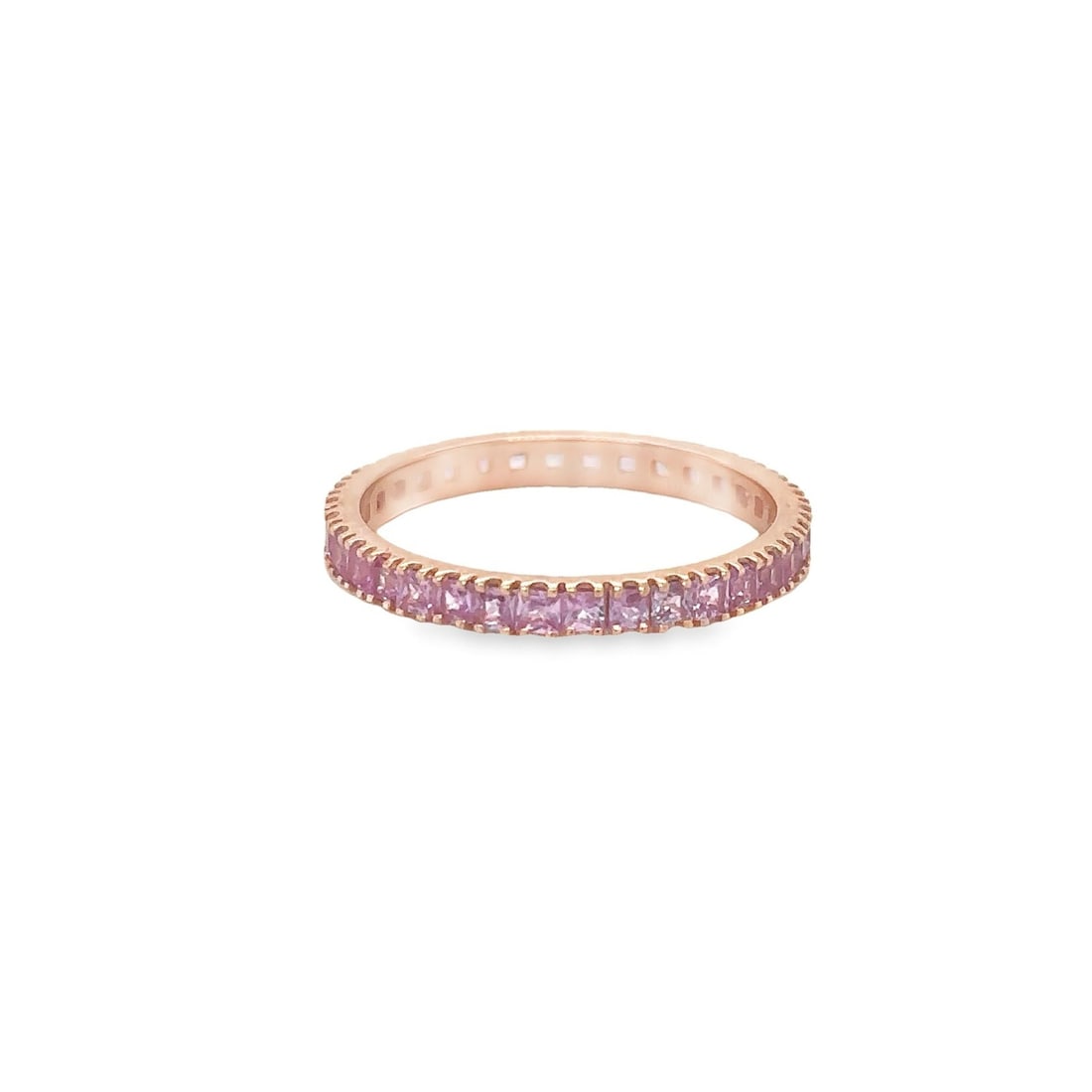14KT ROSE GOLD PINK SAPPHIRE RING (1 of 2)