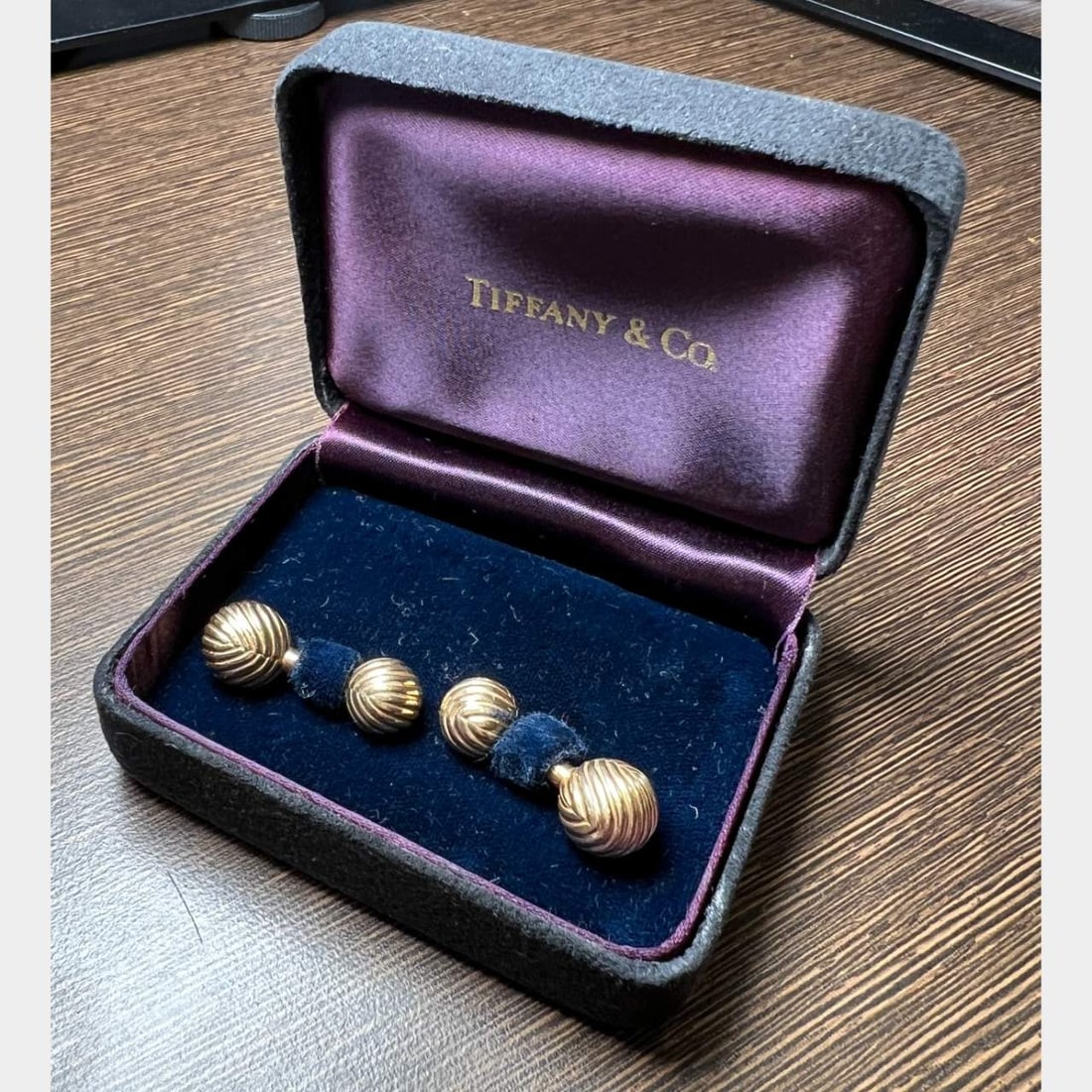 TIFFANY & CO. 14K Yellow Gold Cufflinks (1 of 3)
